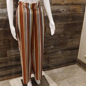 EXCHANGE Multicolor Striped Wide Leg Pants